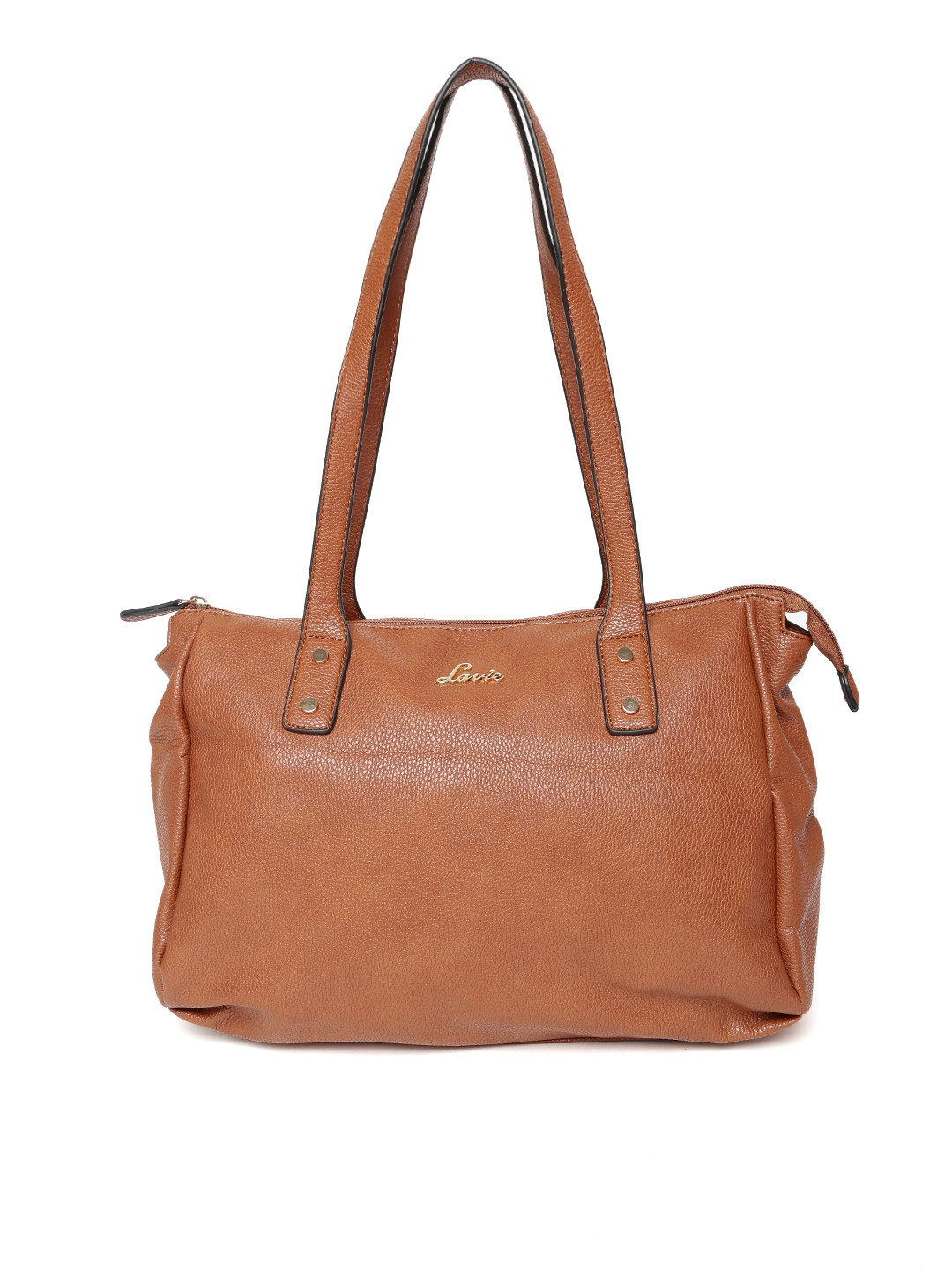 Buy Lavie Tan Brown Solid Shoulder Bag Handbags For Women 2213624 Myntra Women's new natural tan pure goat tote hobo leather vintage messenger bag pursetop rated seller. myntra