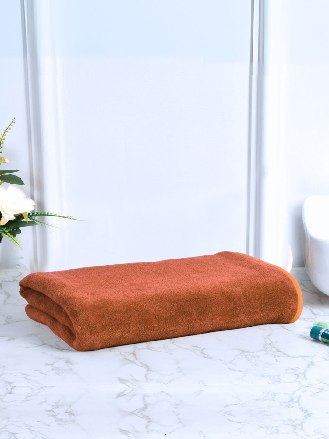 Black gold Orange-Colored 400 GSM Microfibre Premium Quick Dry Bath Towel