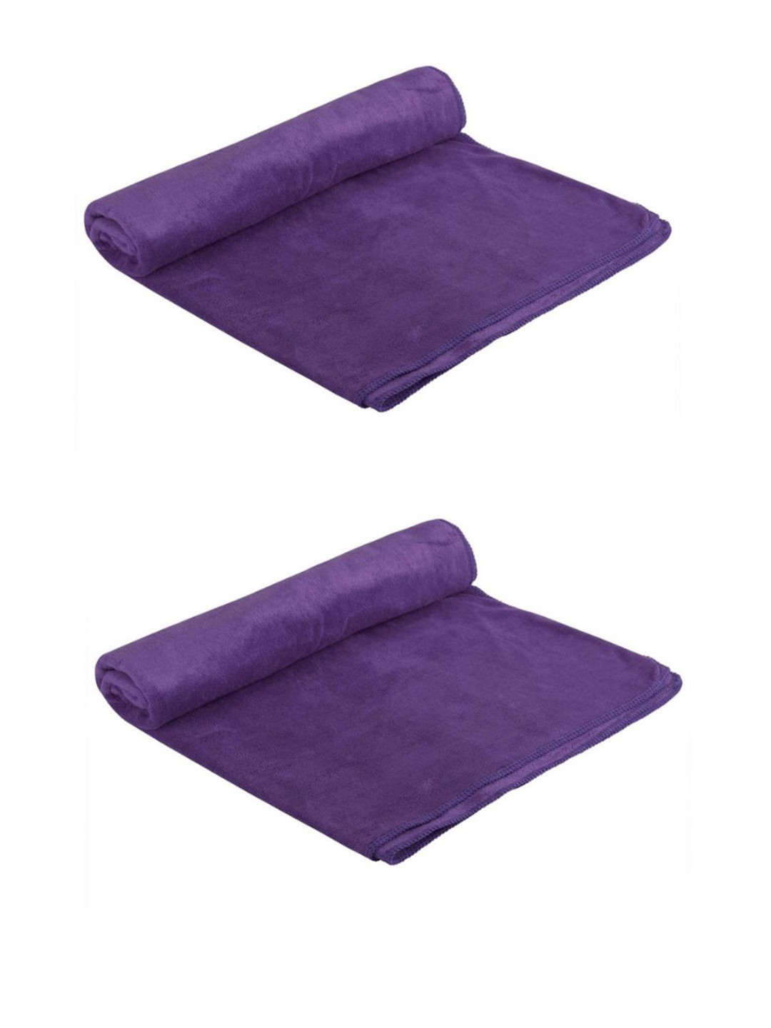 Black gold Purple 2Pcs Microfiber 300 GSM Bath Towels
