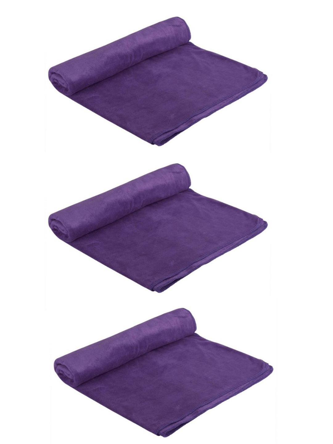 Black gold Purple 3Pcs Microfiber 300 GSM Bath Towels