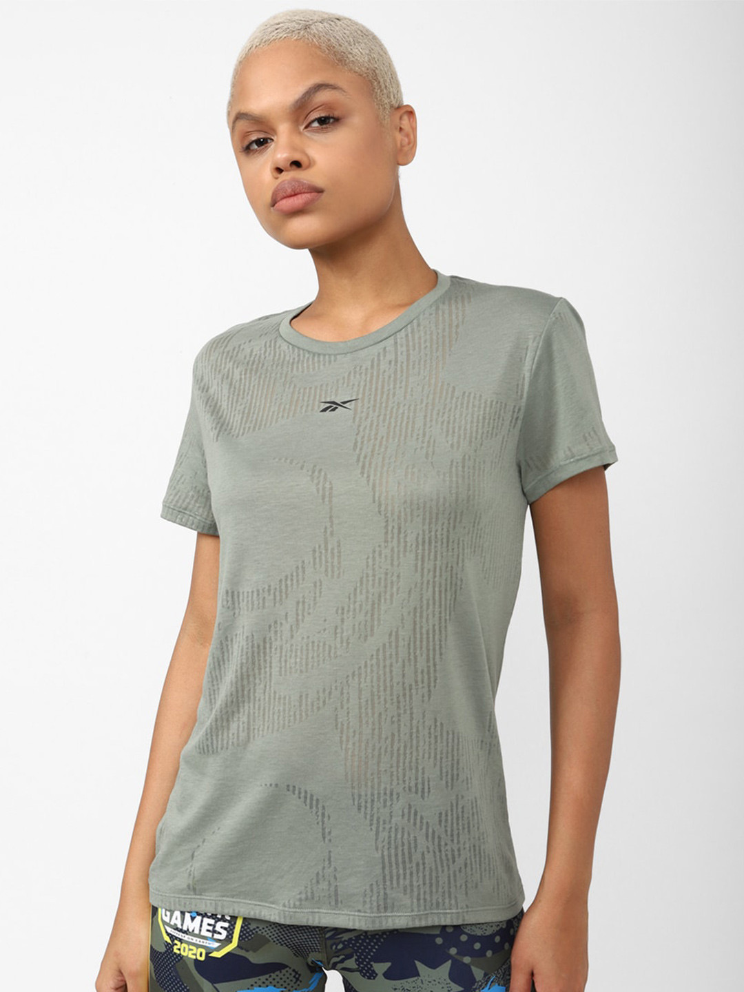 Reebok Women Burnout Short Sleeves T-shirt
