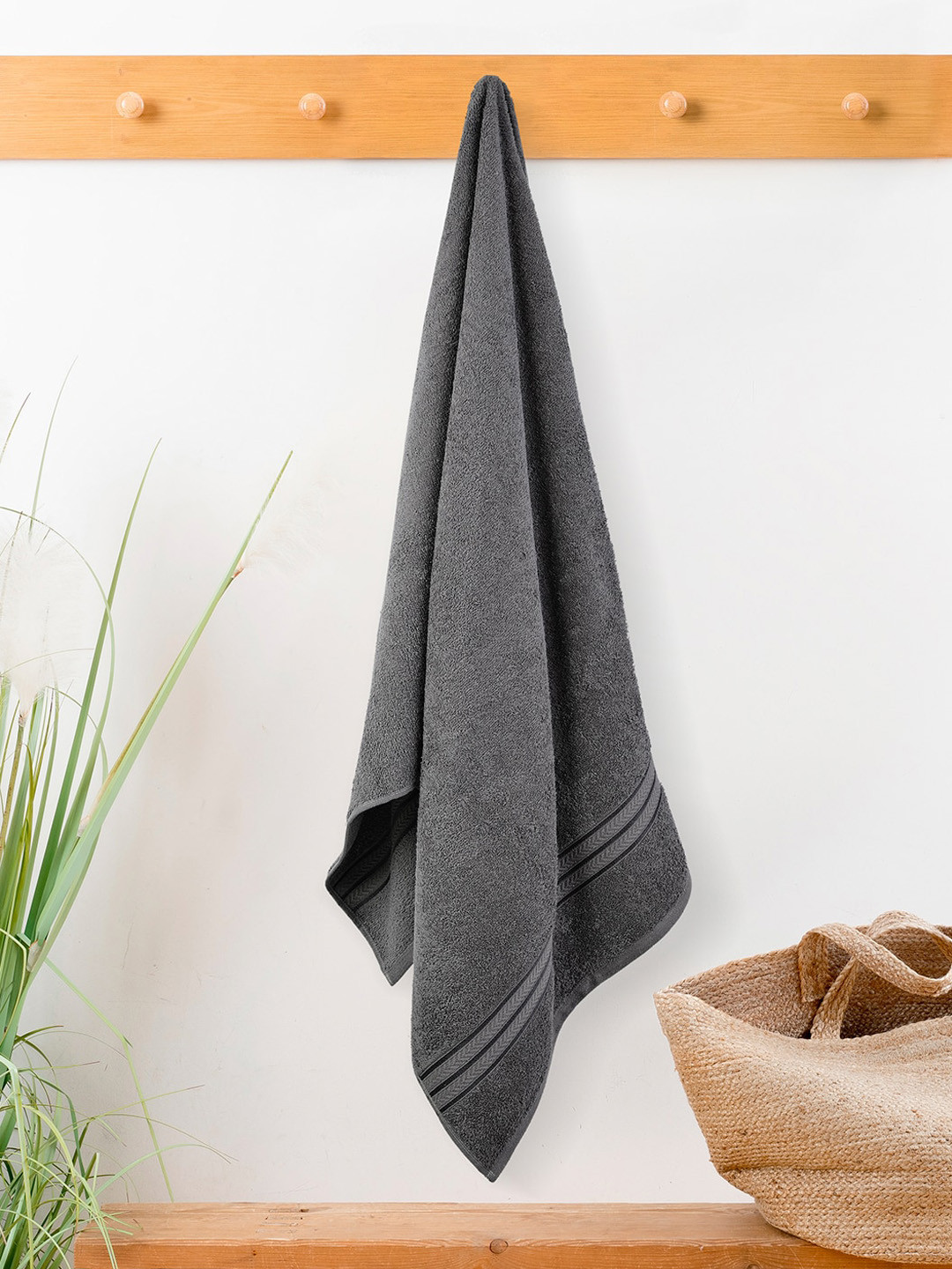 Layers Tuscany Grey Pure Cotton 380 GSM Bath Towel