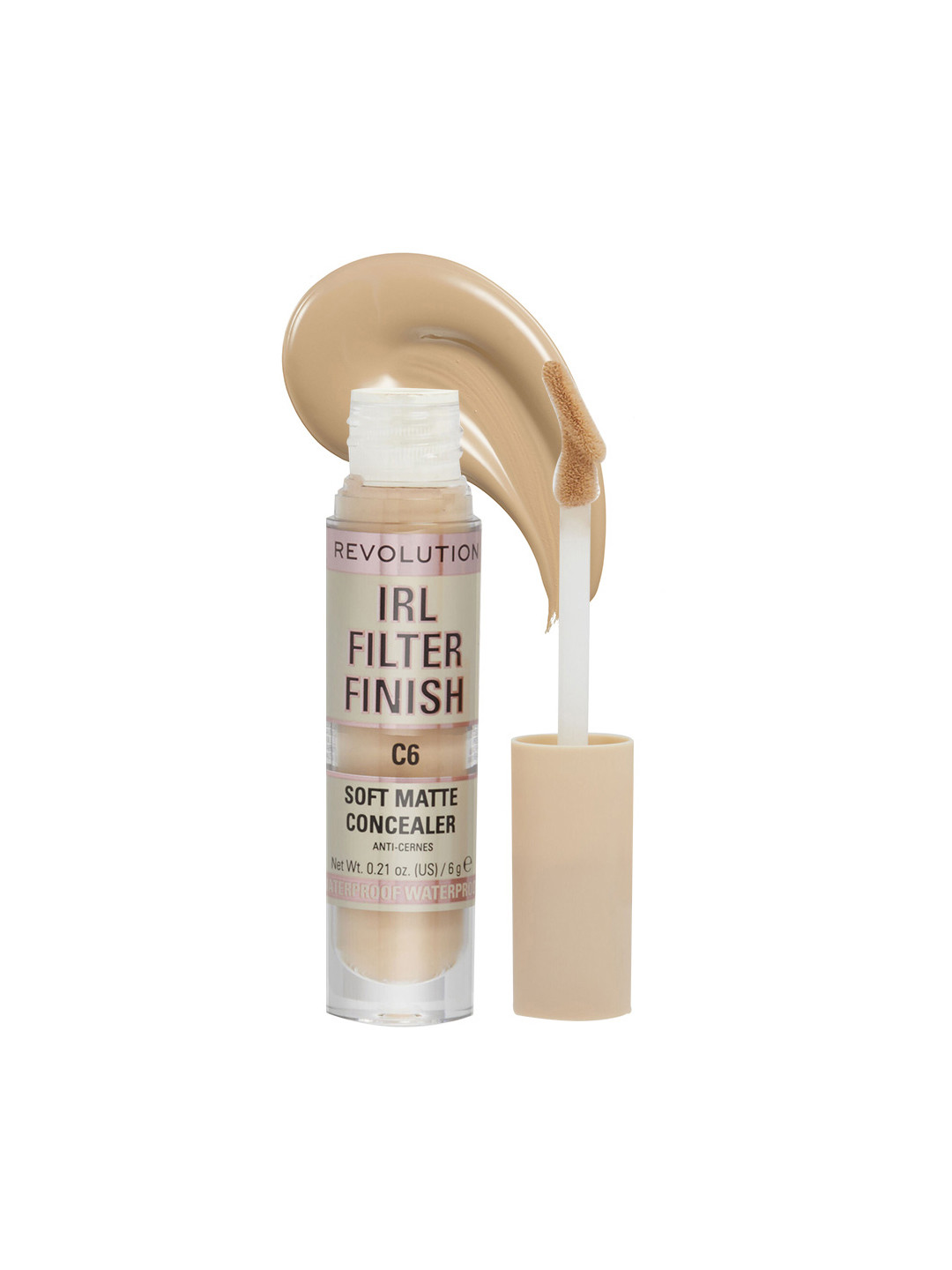 Makeup Revolution London IRL Filter Finish Soft Matte Lightweight Concealer 6g - Shade C6