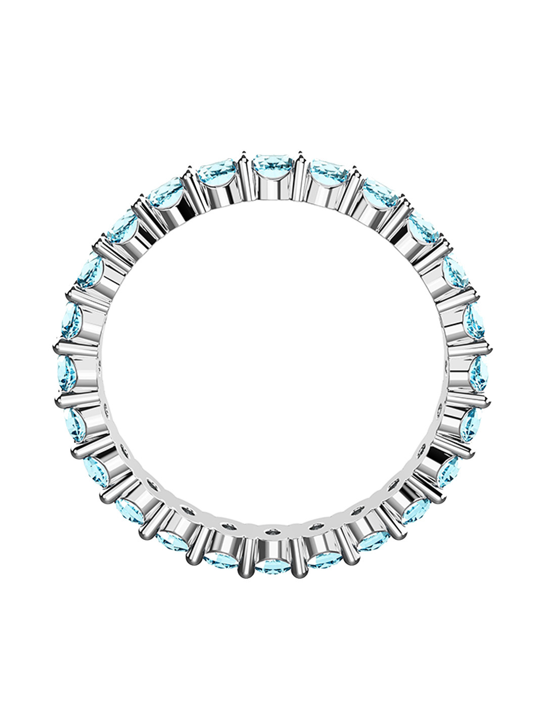 SWAROVSKI MATRIX:RING AQUA BLU/RHS 52