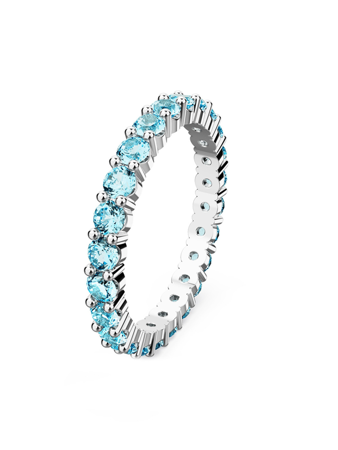 SWAROVSKI MATRIX:RING AQUA BLU/RHS 58