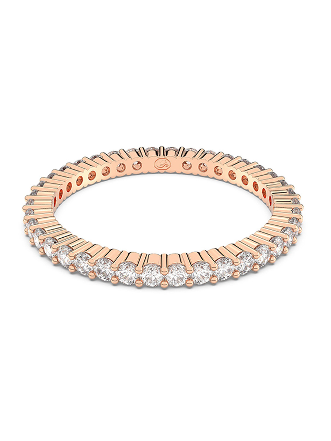 SWAROVSKI Rose Gold-Plated Crystals Studded Vittore Finger Ring