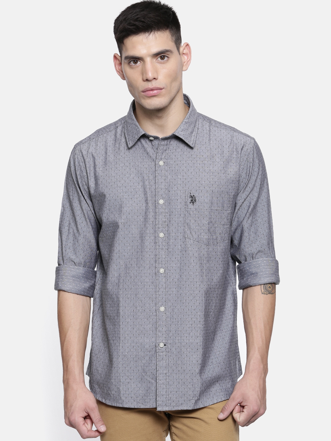 Us polo outlet grey shirt