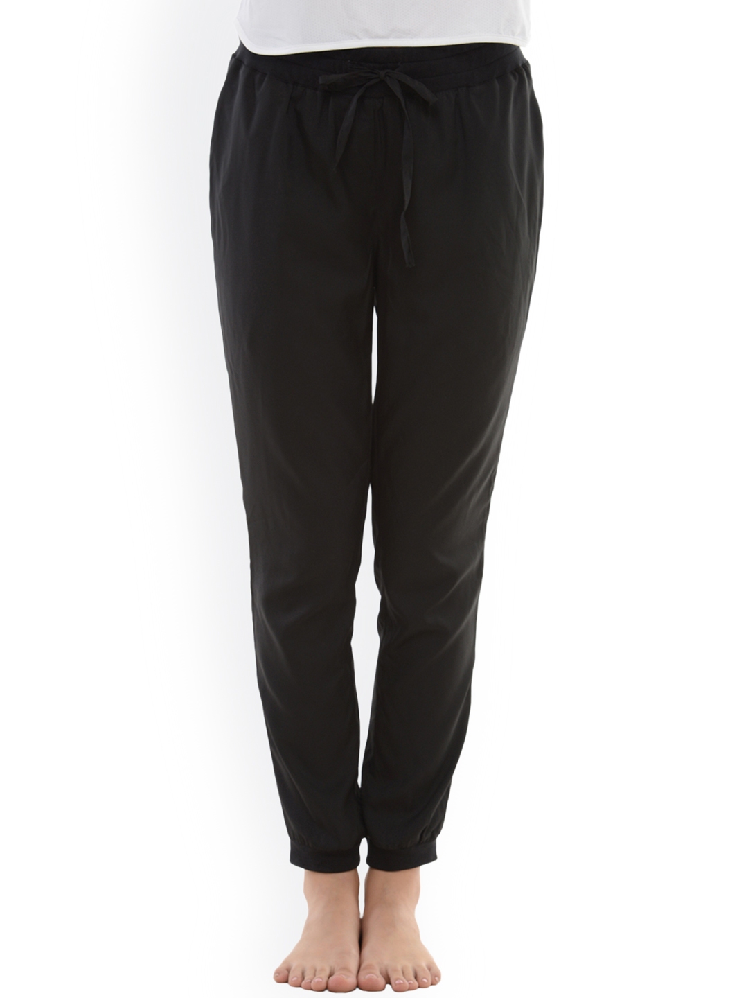 Buy Da Intimo Solid Lounge Pant - Black Online