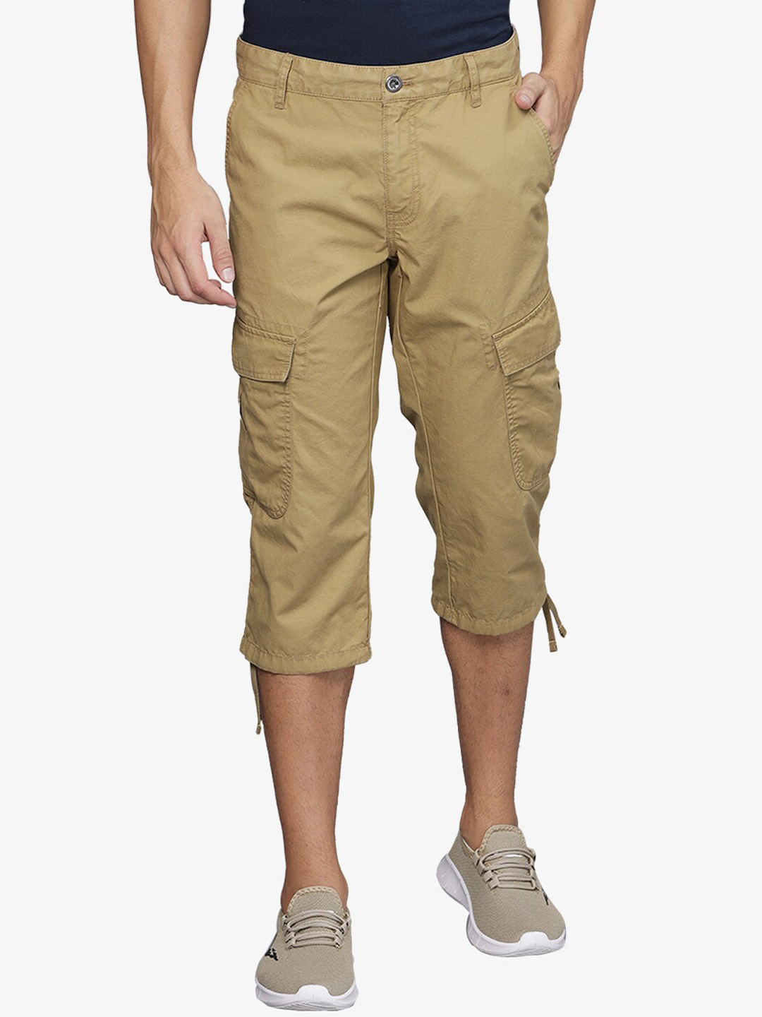 t-base Men Beige Cargos Trousers
