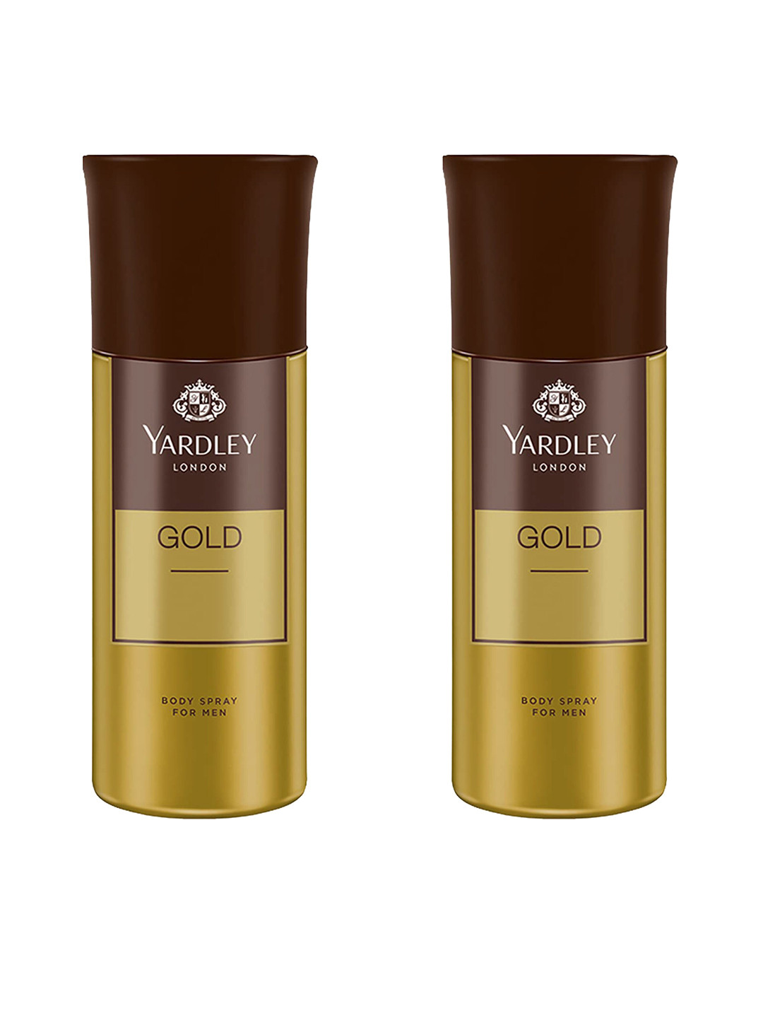 YARDLEY LONDON Men Set Of 2 Gold Deodorant Body Spray - 150ml Each