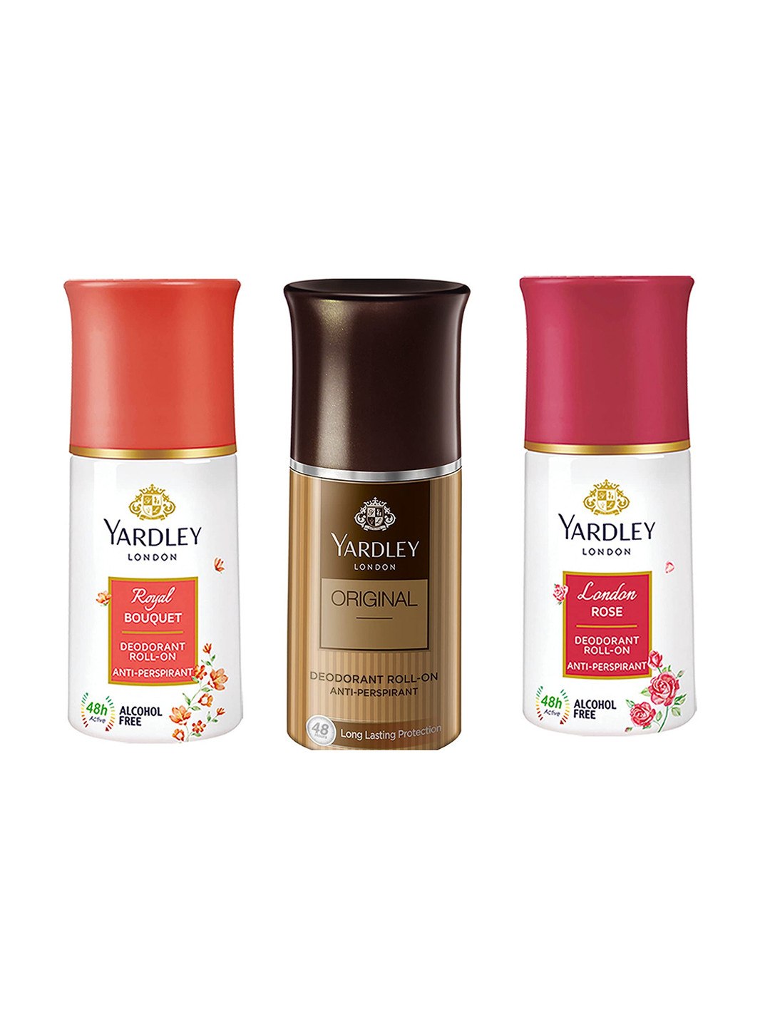 YARDLEY LONDON Women Set of Royal Bouquet+London Rose+Original Deodorant Roll Ons