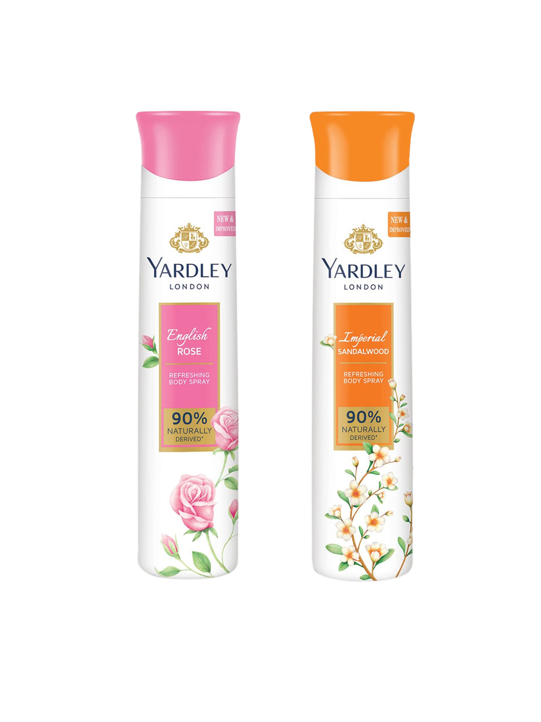 YARDLEY LONDON Women Set Of 2 Refreshing Deo - Sandalwood & English Rose - 150ml Each