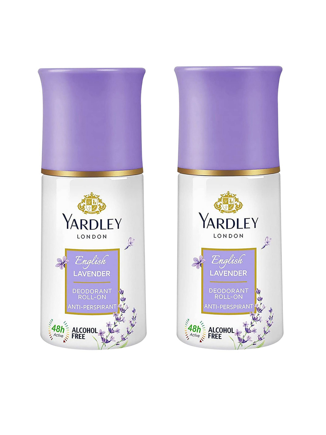 YARDLEY LONDON Women Set Of 2 English Lavender Deodorant Roll-On - 50 ml Each