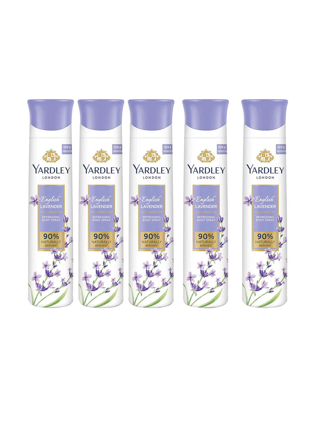 YARDLEY LONDON Set Of 4 English Lavender Body Spray 150 ml Each