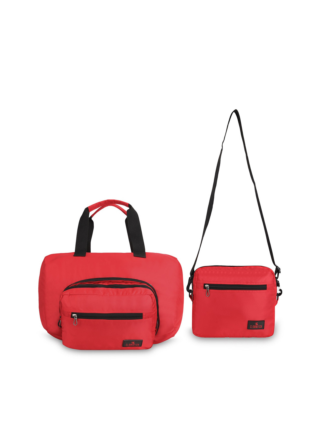 THE CLOWNFISH Rebecca Self-Design Duffel Bag With Sling