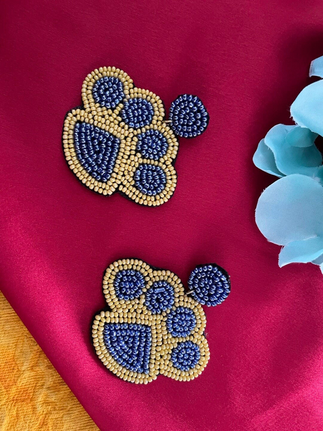 Digital Dress Room Beaded Drop Earrings