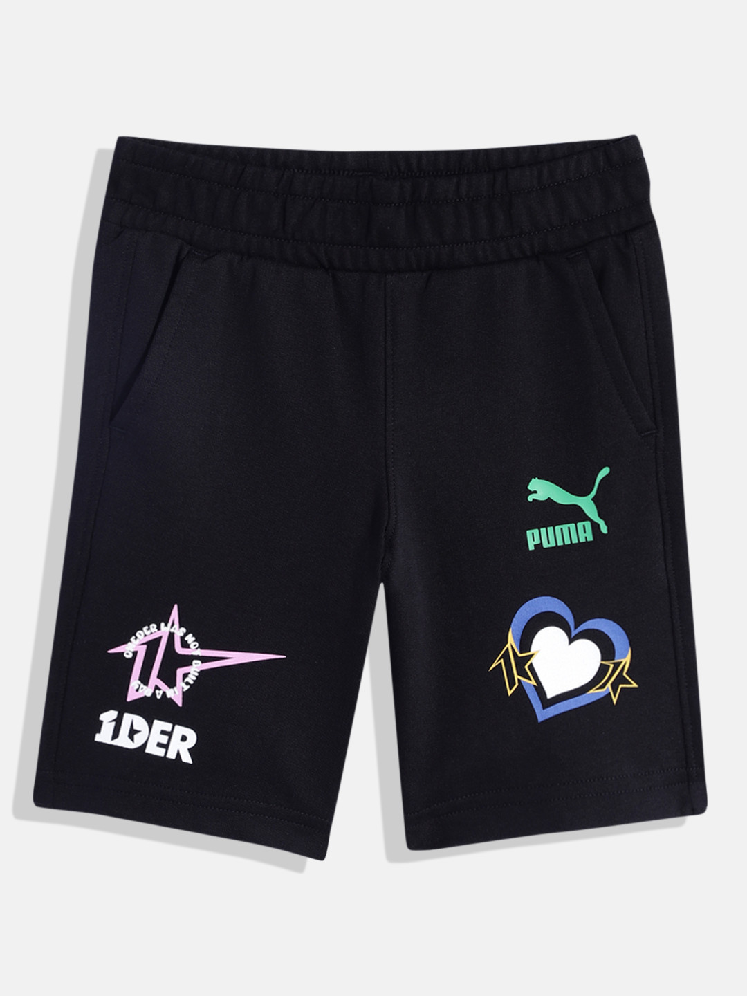 PUMAx1DER Boys Typography Printed Shorts