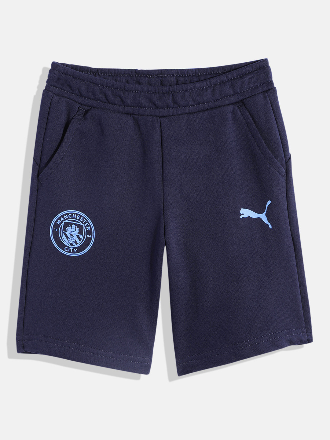 Puma Boys Manchester City FC Printed Regular fit Sports  Shorts
