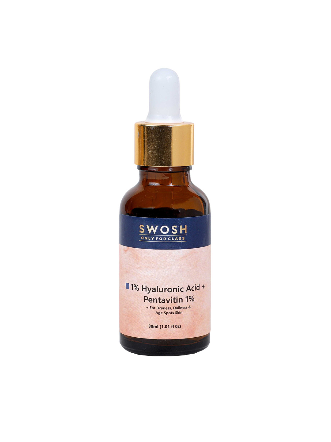 SWOSH 1% Hyaluronic Acid & 1% Pentavitin Serum for Intense Hydration & Anti-Ageing - 30ml