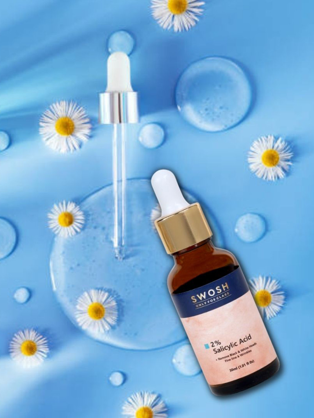 SWOSH 2% Salicylic Acid Face Serum With Glycerin & Aloe Vera Extract - 30ml