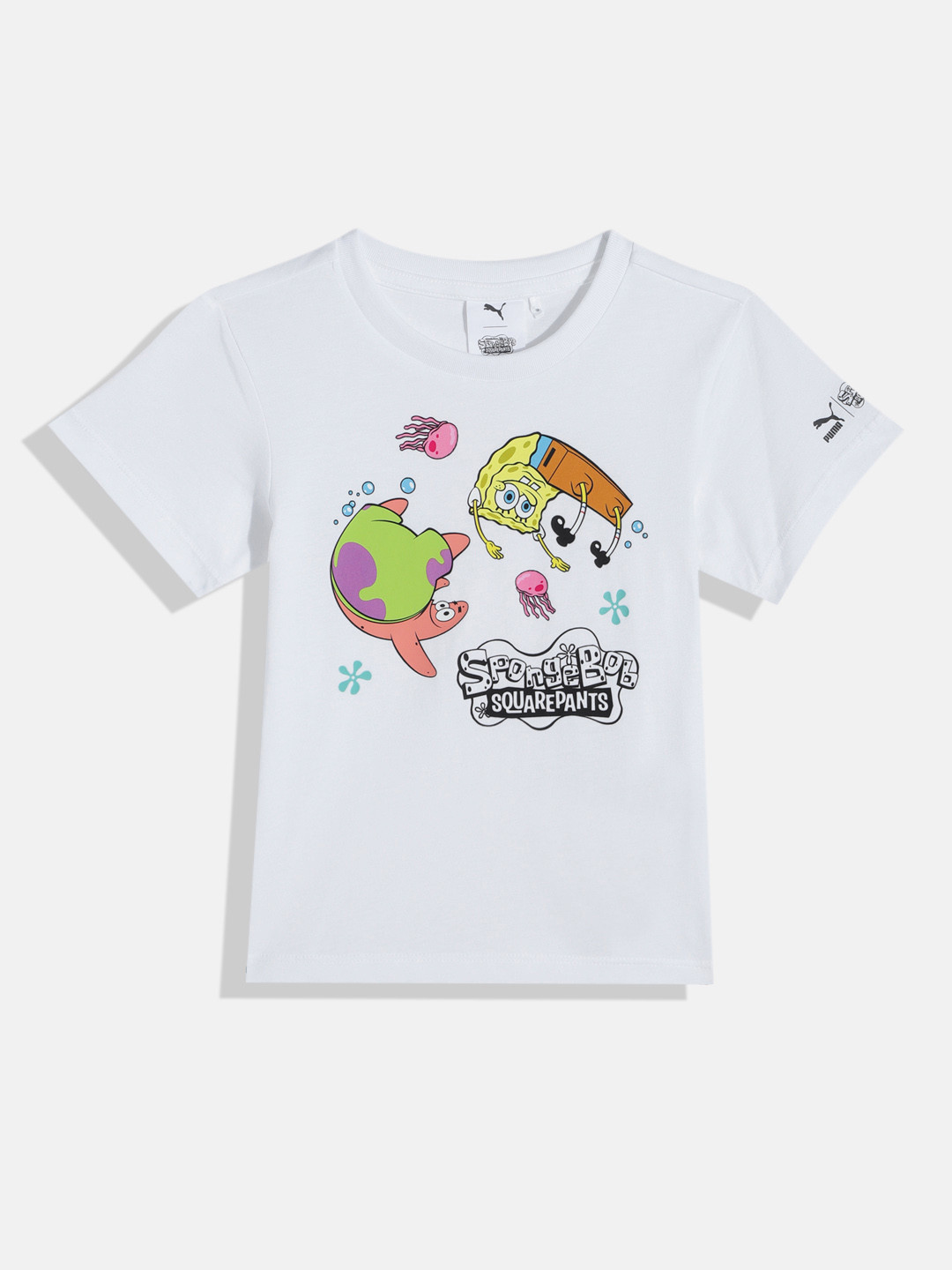 Puma Kids x SPONGEBOB Printed Relaxed Fit Pure Cotton T-shirt