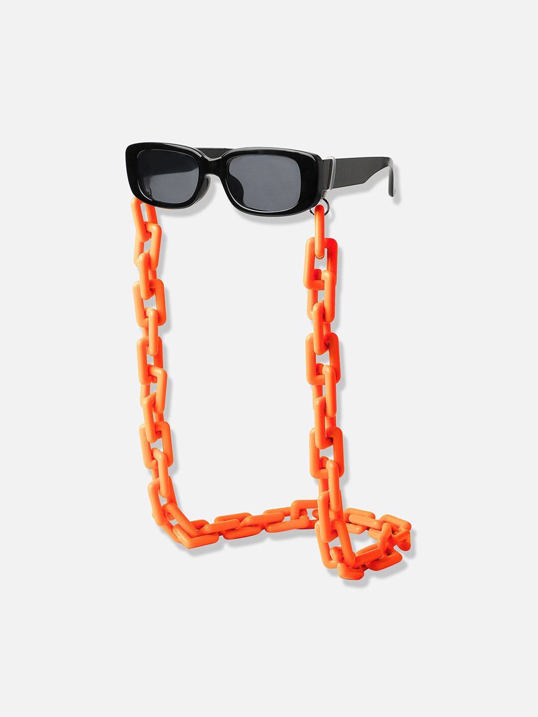 SOHI Silver Plated Cuban Style Link Necklace