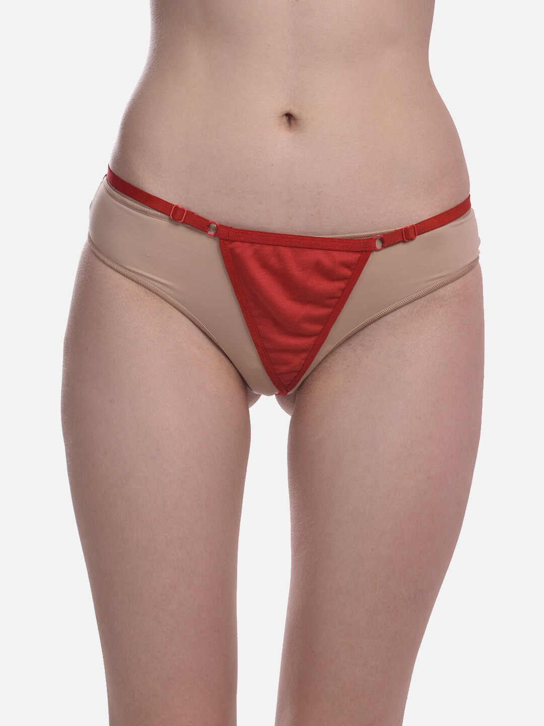 FIMS Low-Rise Anti-Microbial Thong Briefs Thong_Panty_Red_FS