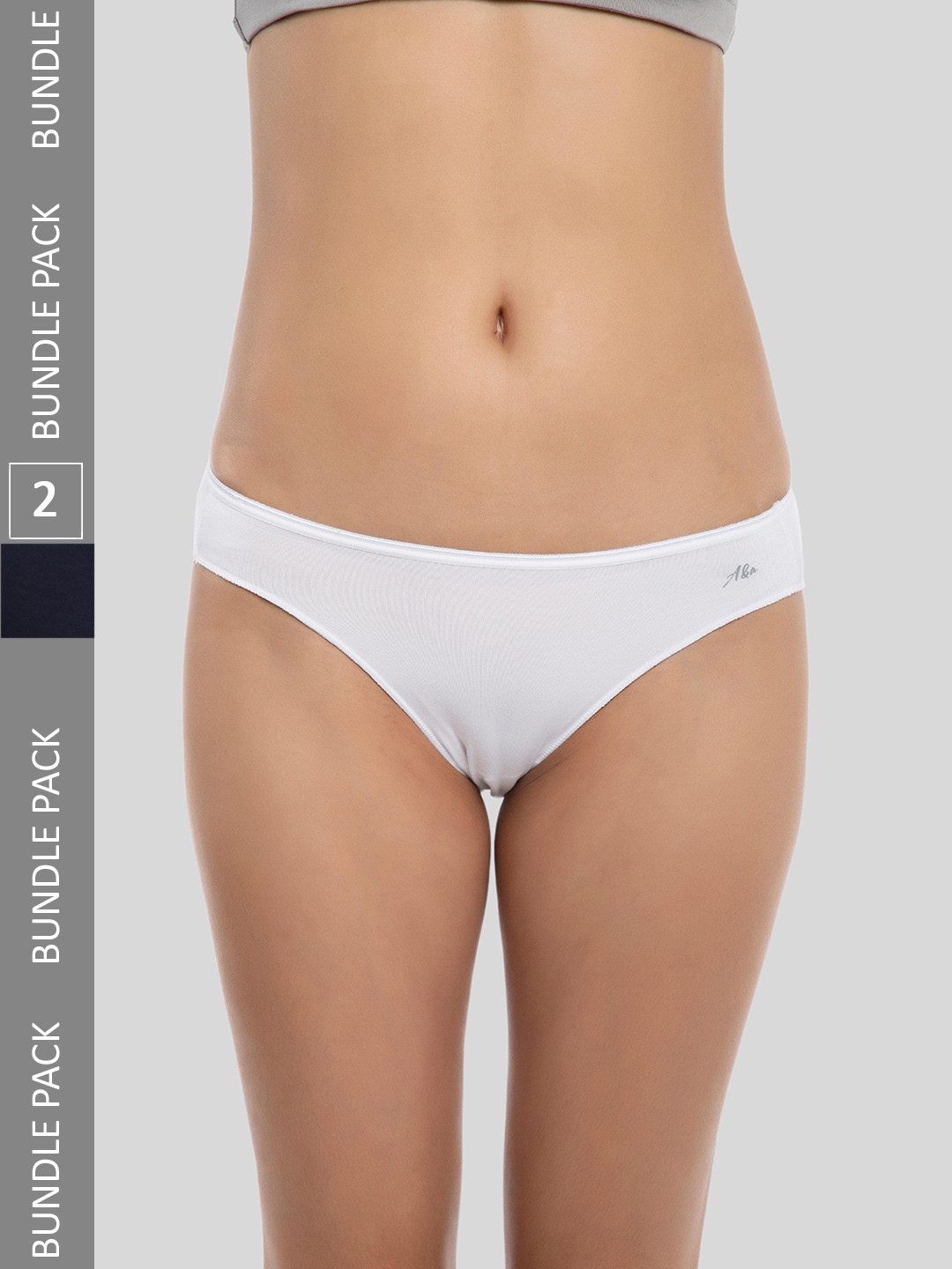 AshleyandAlvis Pack Of 2 Mid-Rise Bikini Briefs AA-BIK-SW-BP-CB-S