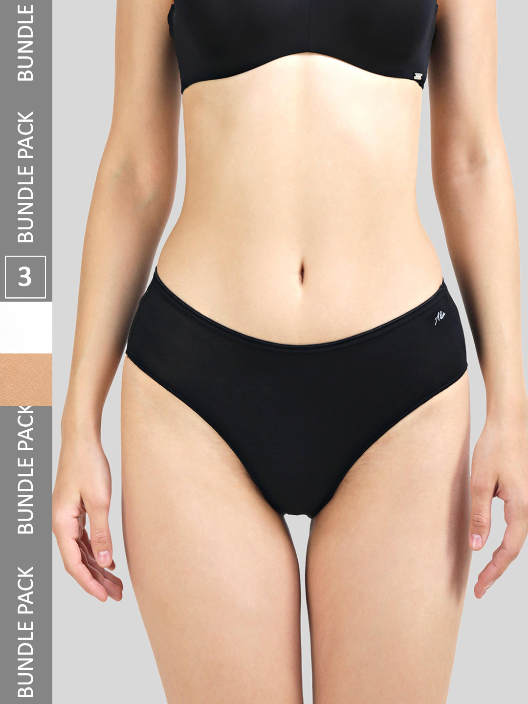 Ashleyandalvis Women Pack of 3 Anti-Bacterial Anti Odour Modal Hipster AA-HIP-EB-SW-AN