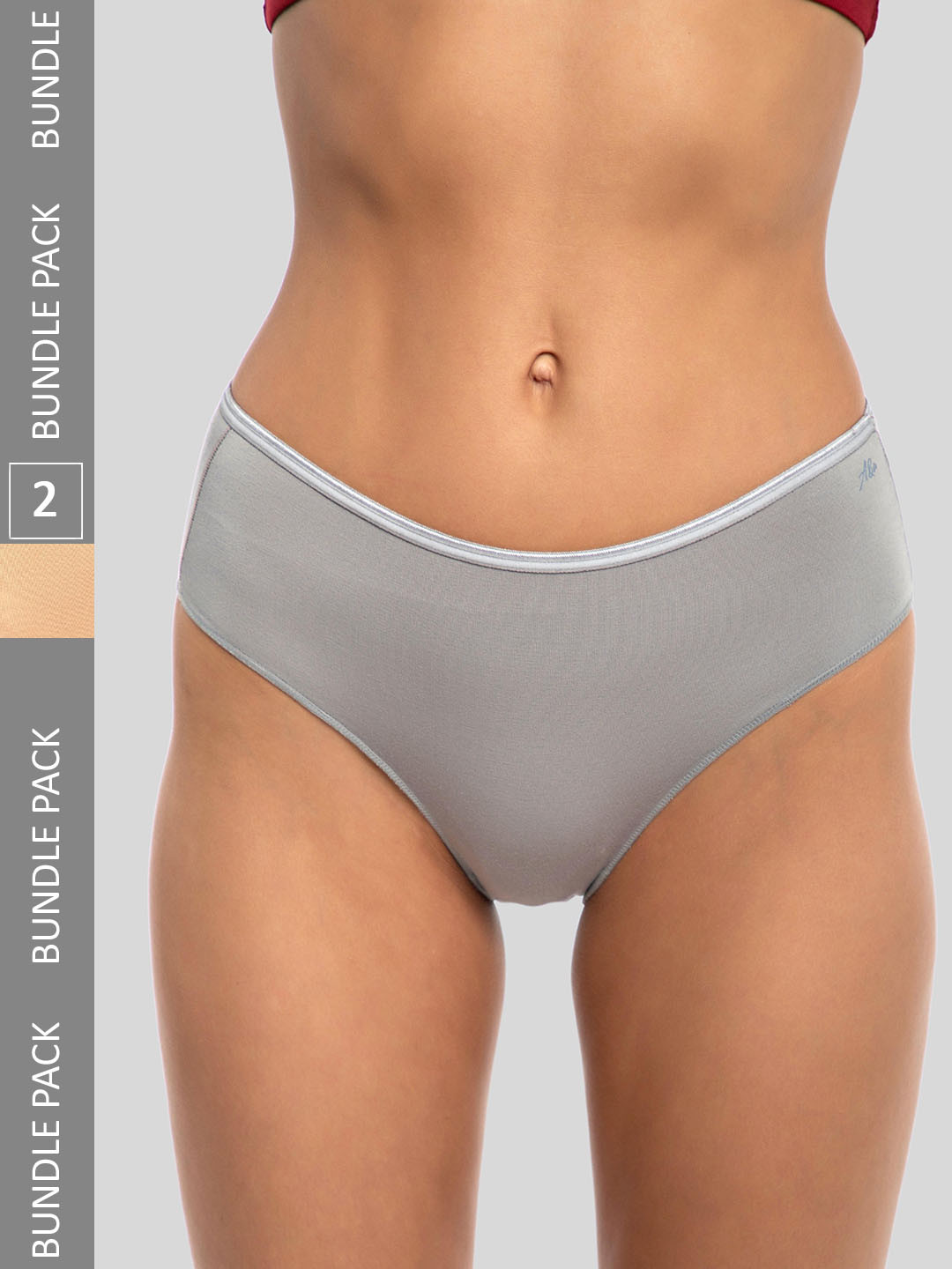 Ashleyandalvis Women Pack of 2 Anti-Bacterial Modal Hipster AA-HIP-MG-AN