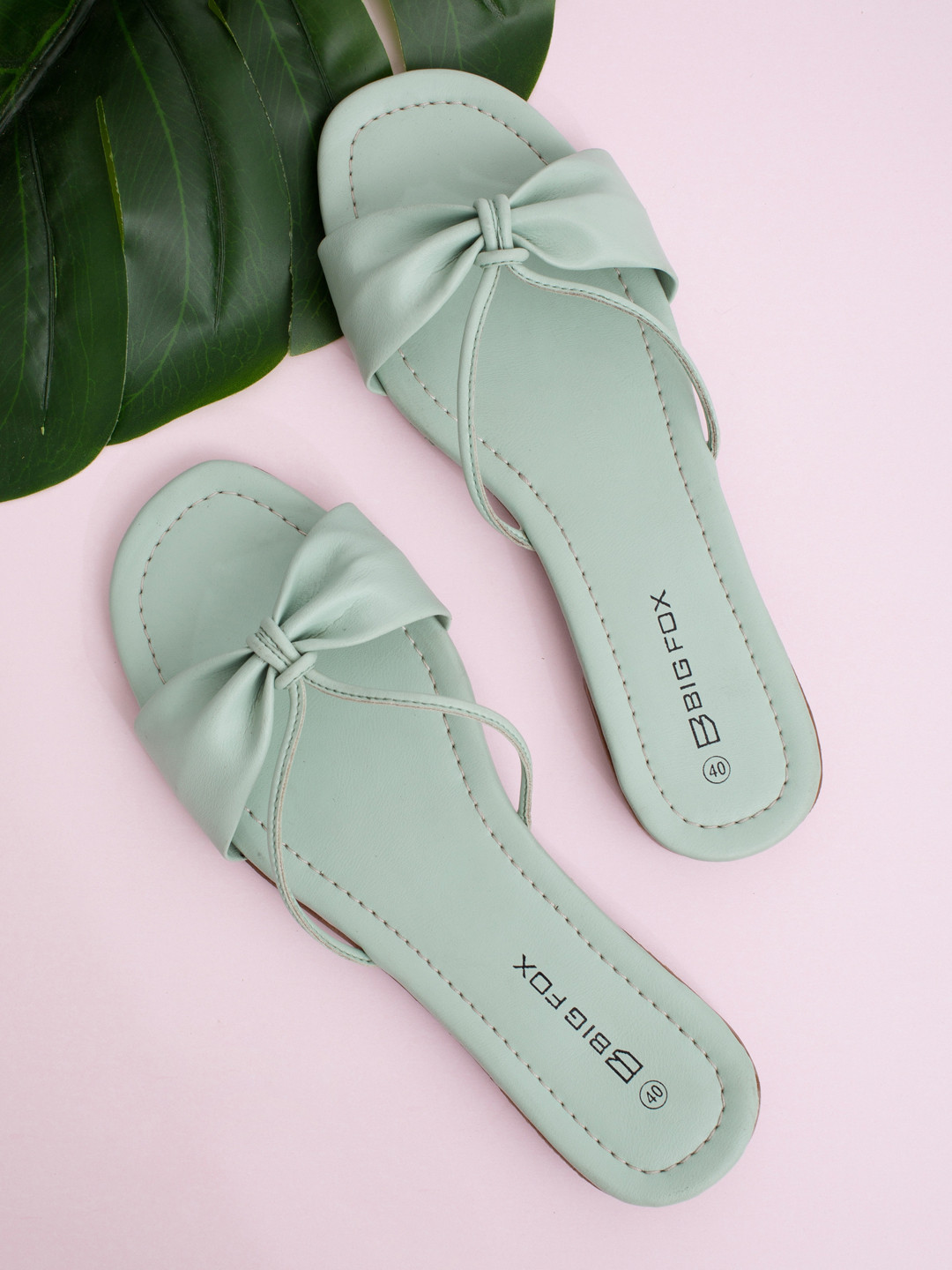 Big Fox Women No Back Strap Open Toe Flats