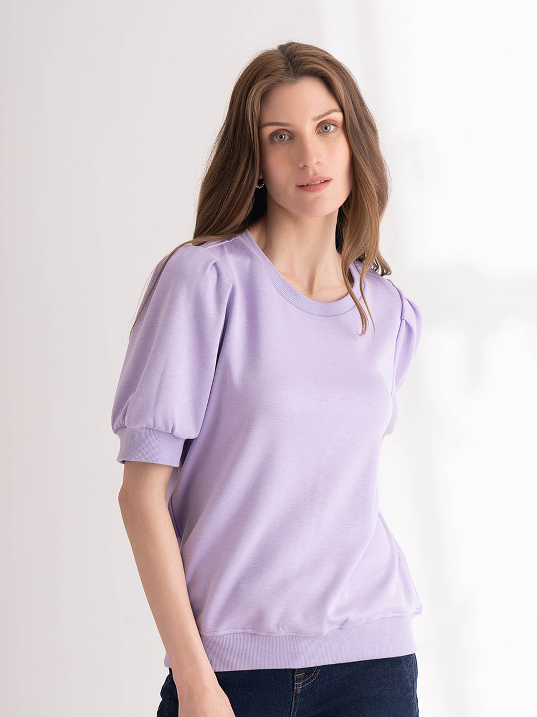 B Copenhagen Purple Blouson Top