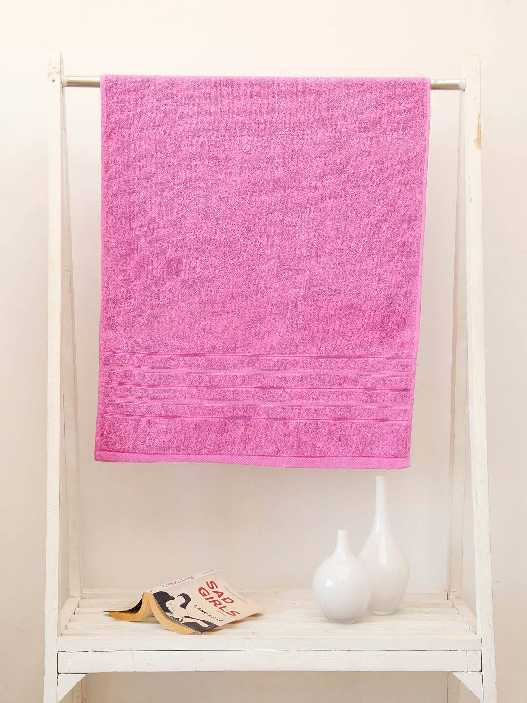Ariana Select Magenta 450 GSM Cotton High Absorbant Bath Towel