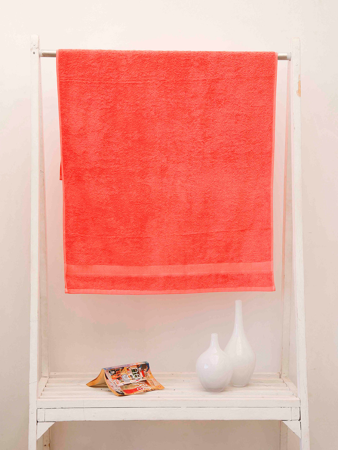 Ariana Luxury Peach-Coloured 500 GSM High Absorbet Cotton Bath Towel