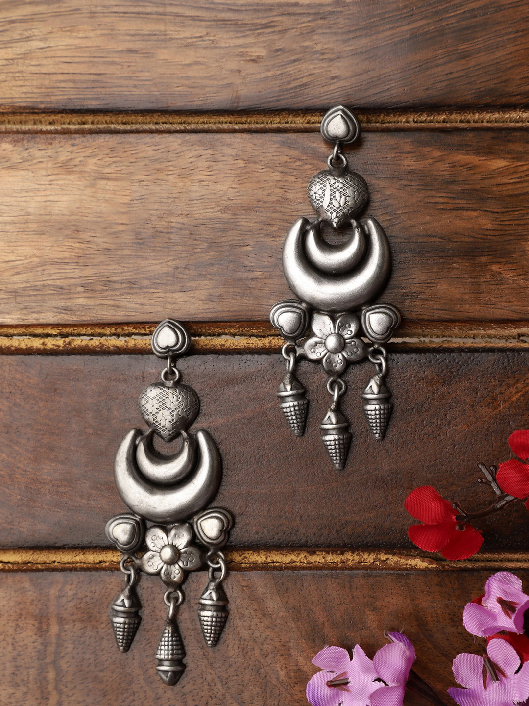VENI Silver-Plated Classic Drop Earrings