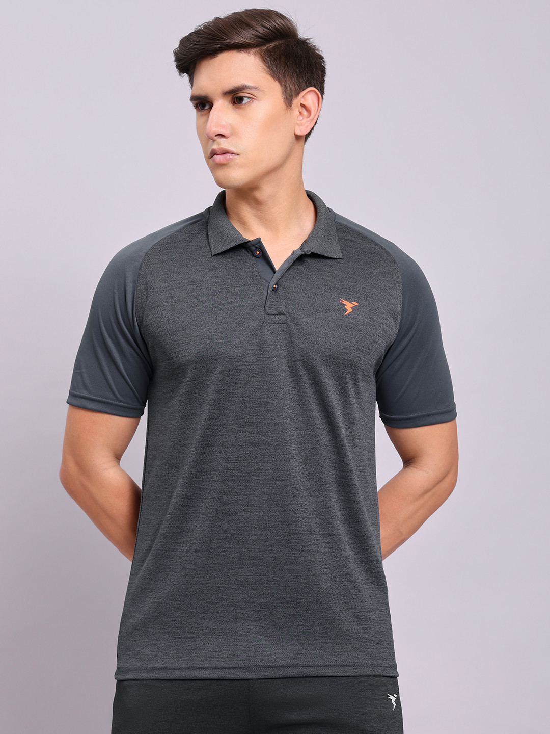 Technosport Men Antimicrobial Slim Fit Polo T-shirt