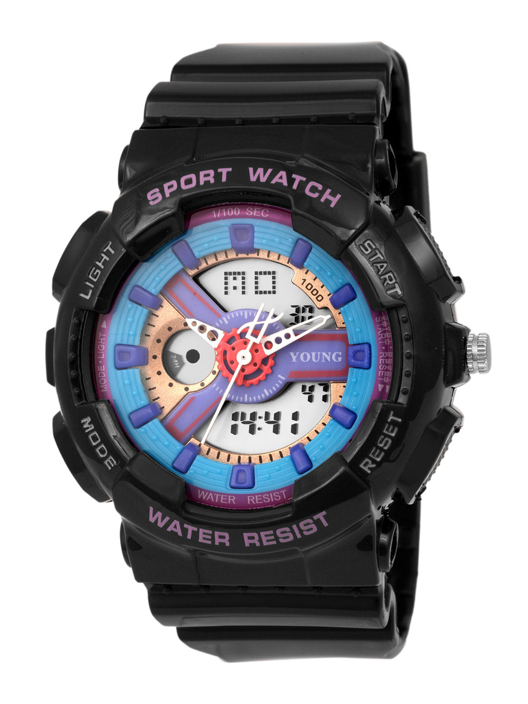 YOUNG MISSION Kids Analogue and Digital LED Backlight Watch YOUNG