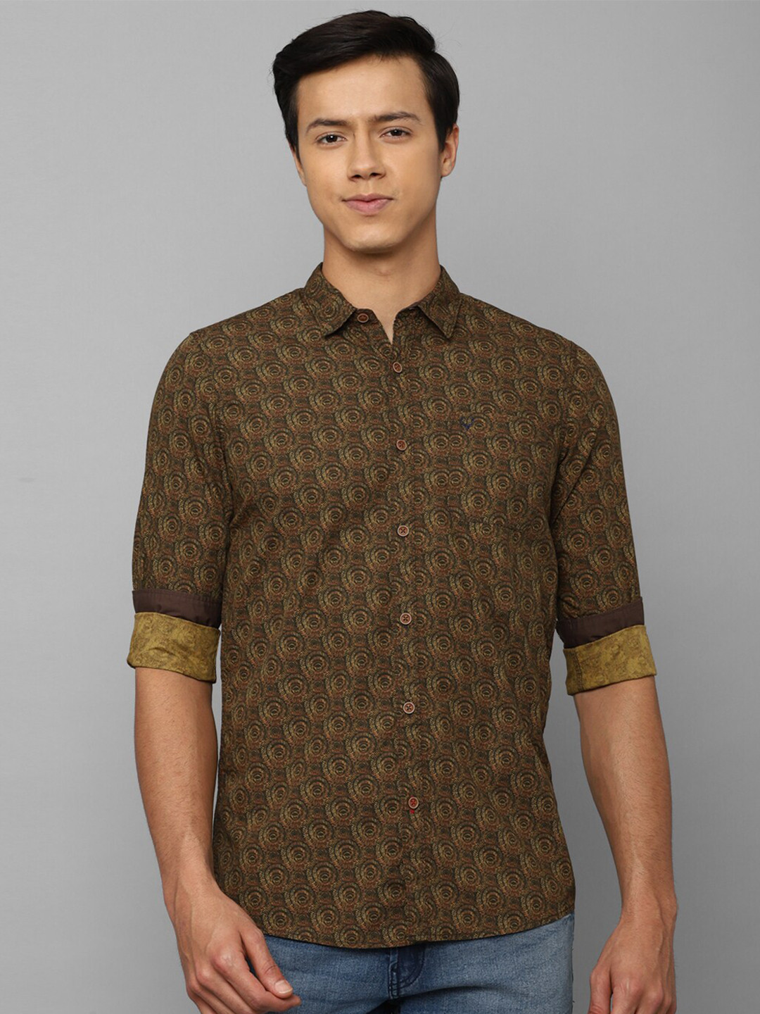Allen Solly Sport Abstract Printed Pure Cotton Casual Shirt