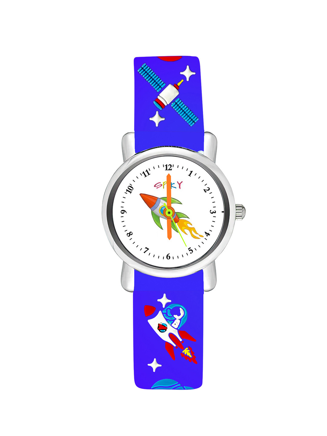 Spiky Kids Printed Dial & Printed Straps Analogue Watch SPKEVA9_ASTRO_BLU