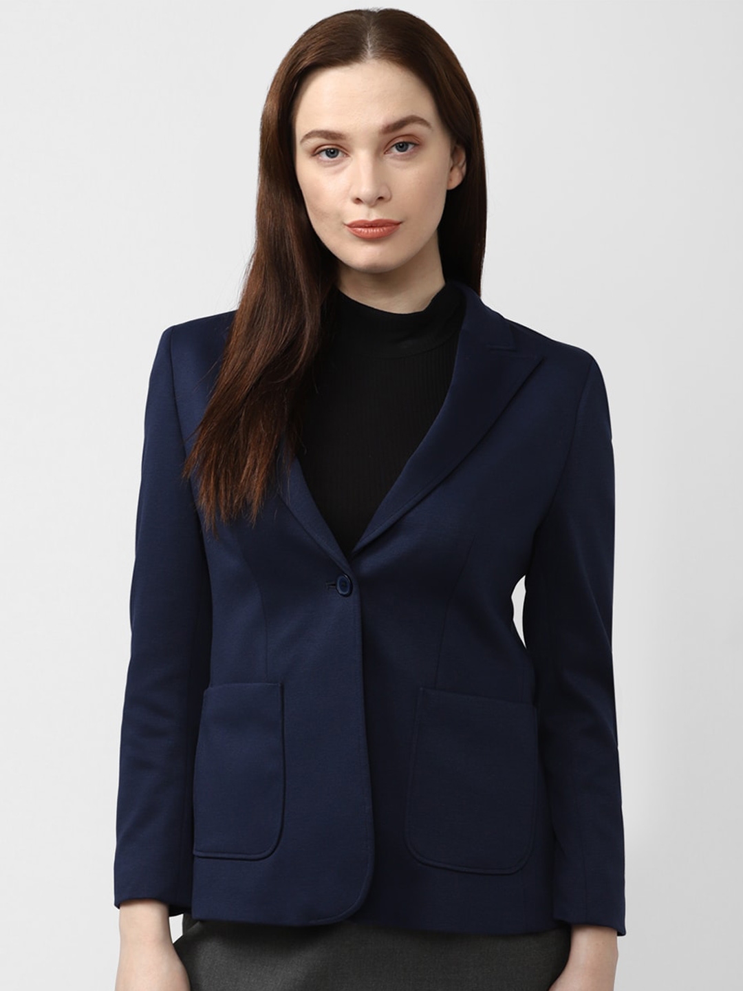 Buy Van Heusen Woman Notched Lapel Single Breasted Formal Blazer - Blazers  for Women 22177760