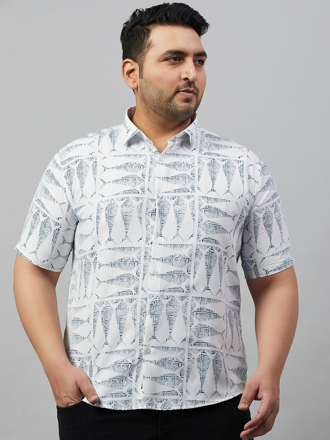 SHOWOFFFF Premium Conversational Printed Cotton Casual Shirt