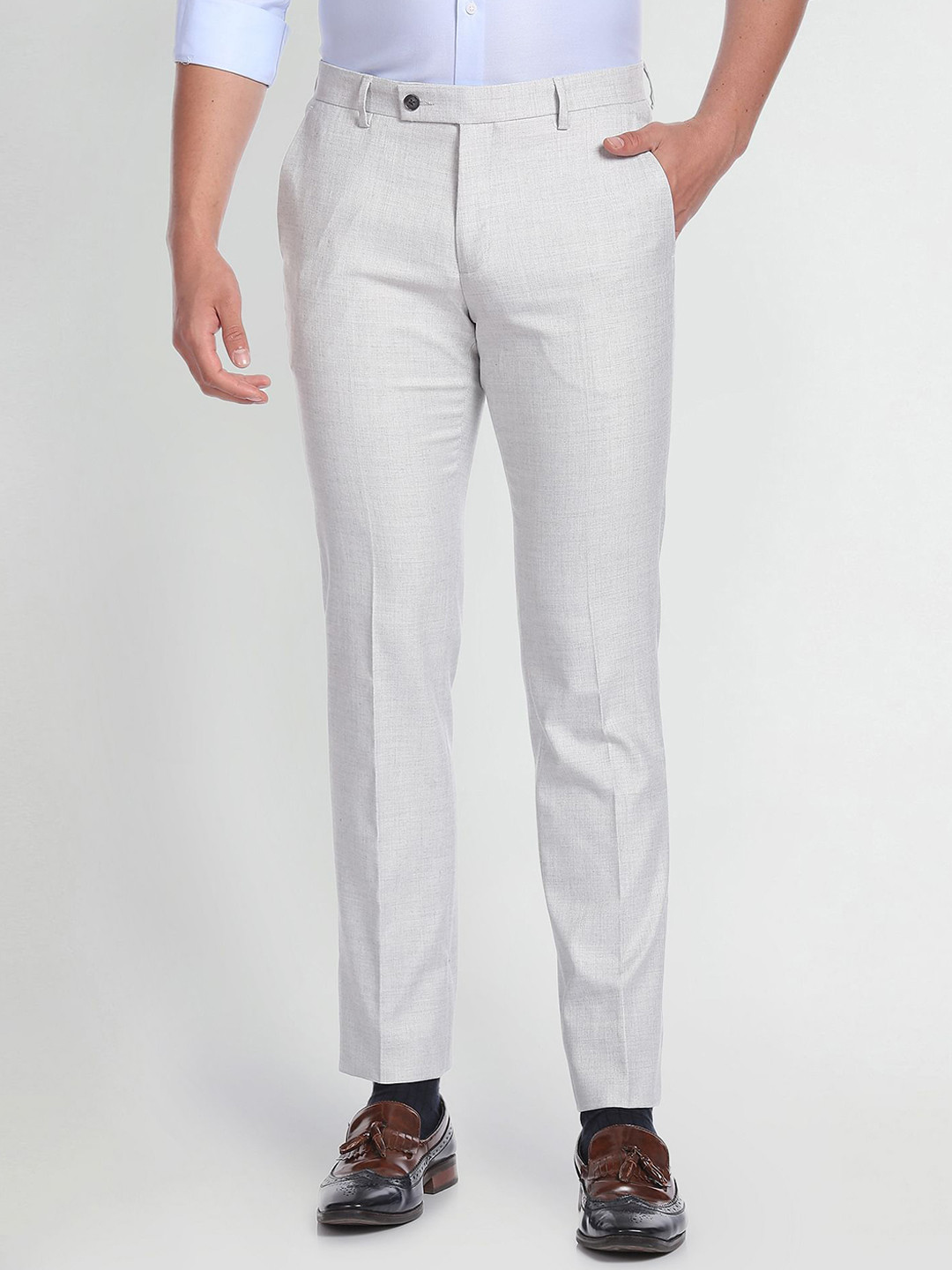 Arrow Men Mid-Rise Trousers