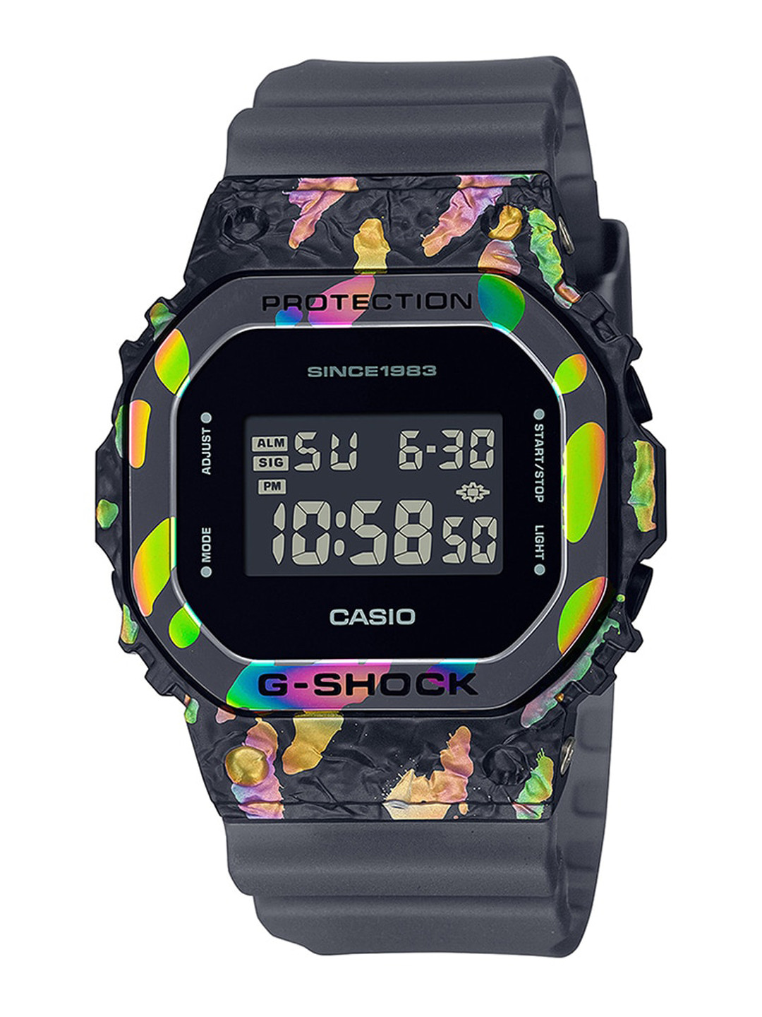 CASIO Men G-Shock G-Steel GM-5640GEM-1DR Multi-Colored Digital Dial Resin Band Mens G1348