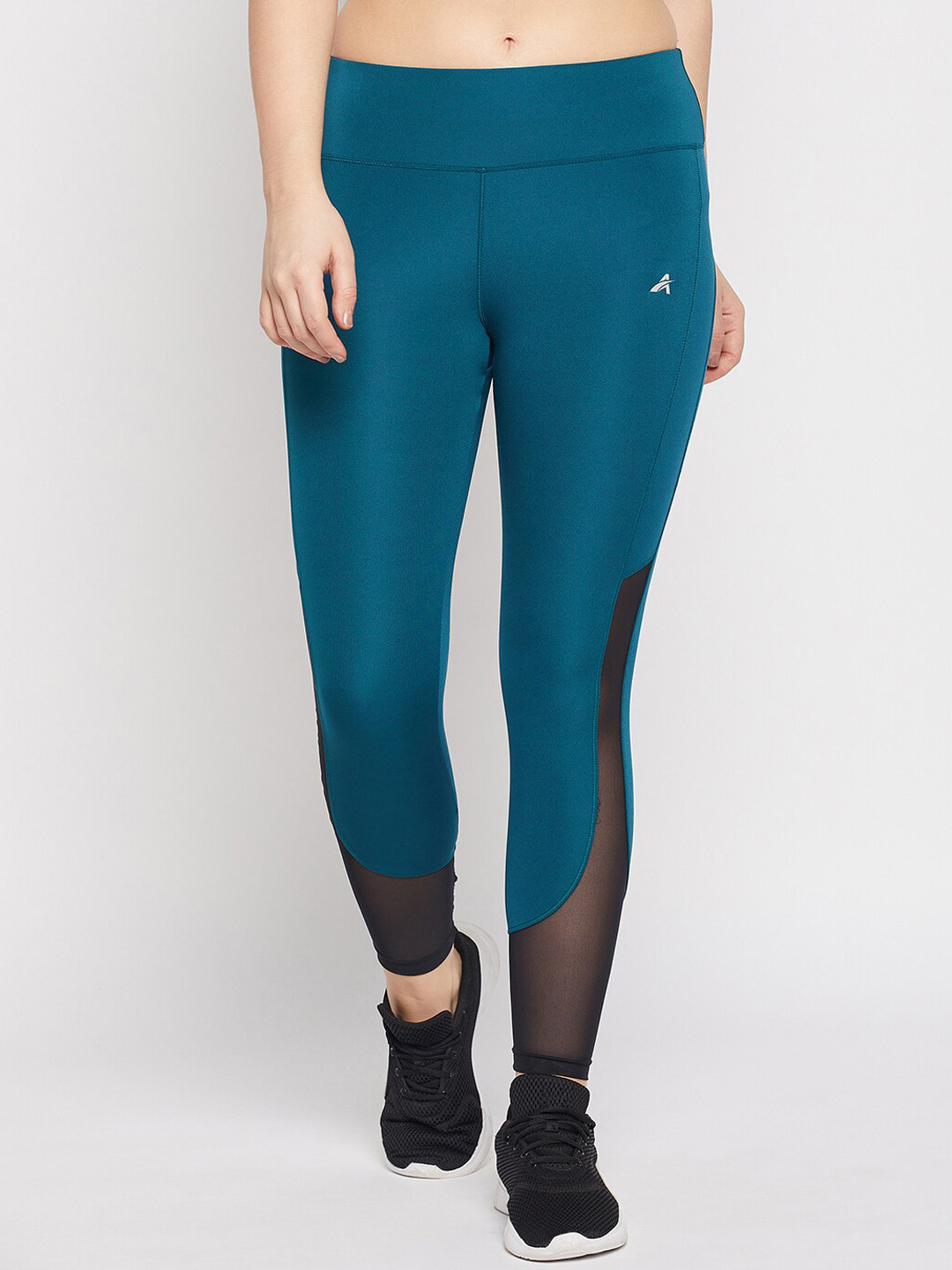 ATHLISIS Women Colourblocked E-Dry Training or Gym Sports Tights