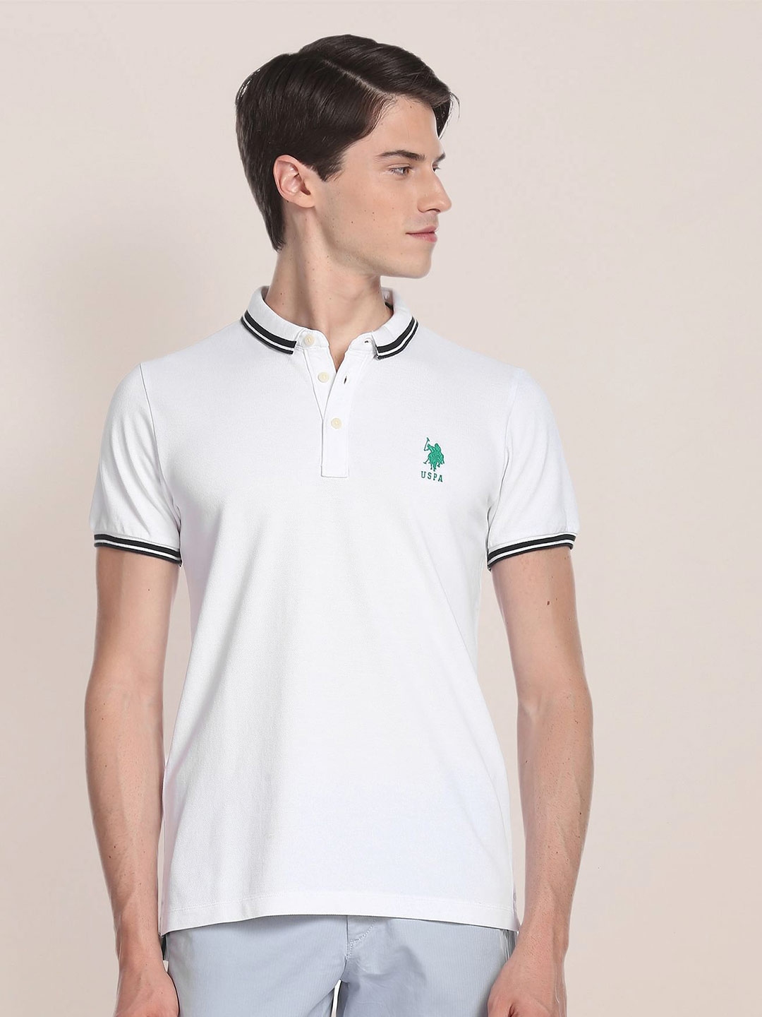 Classic Fit Embroidered Logo Polo by US Polo Assn. - UK