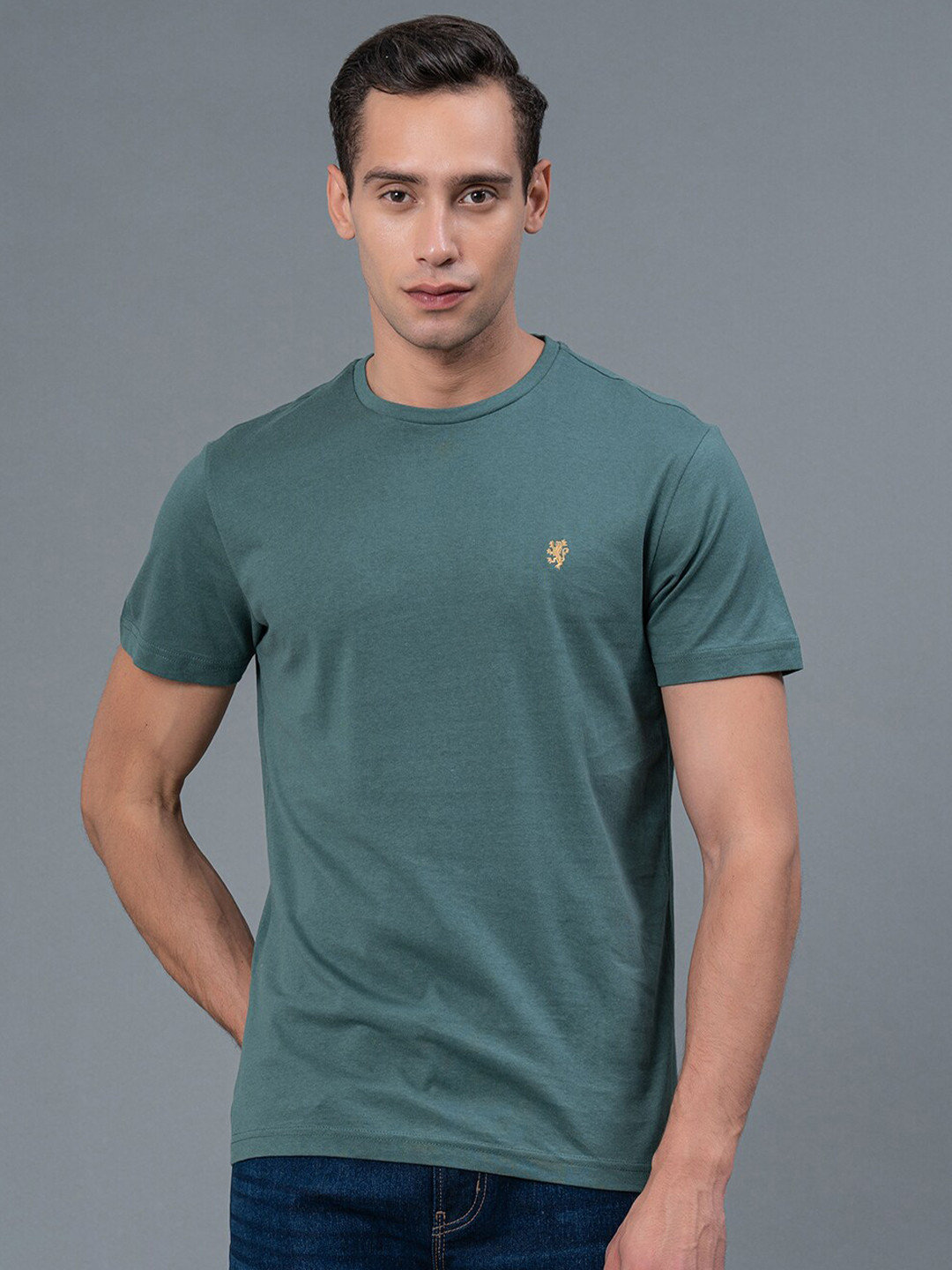 Red Tape Round Neck Pure Cotton T-shirt