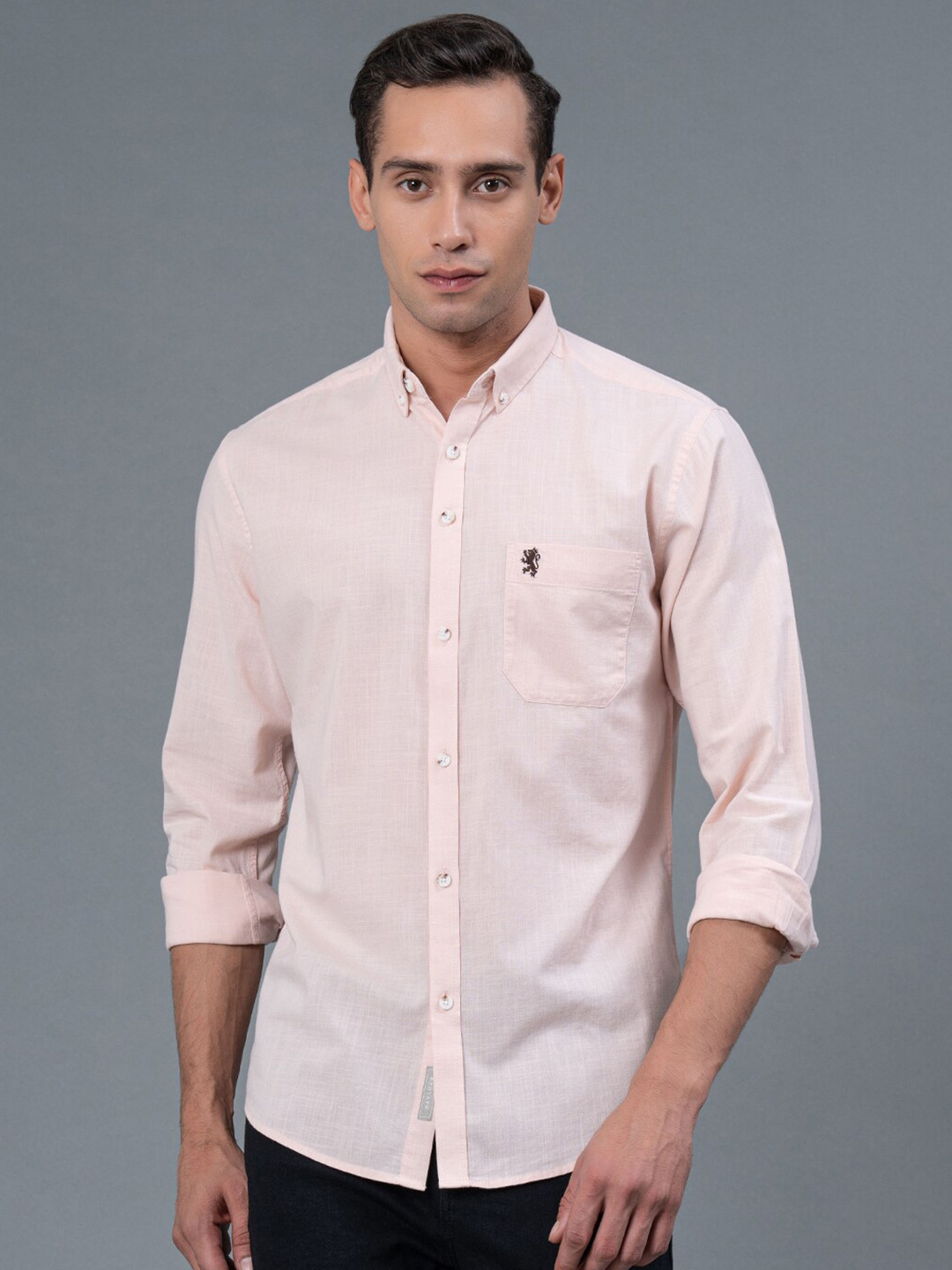 Red Tape Men Casual Pure Cotton Solid Cotton Shirt