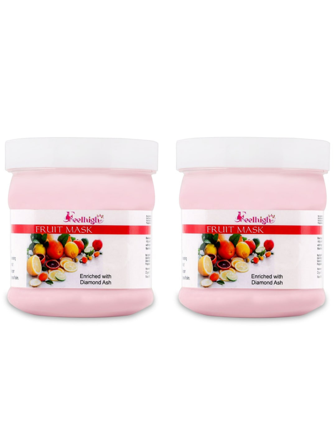 FEELHIGH Set Of 2 Mix Fruit Natural Skin Brightening Mask with Orange Peel - 500ml each