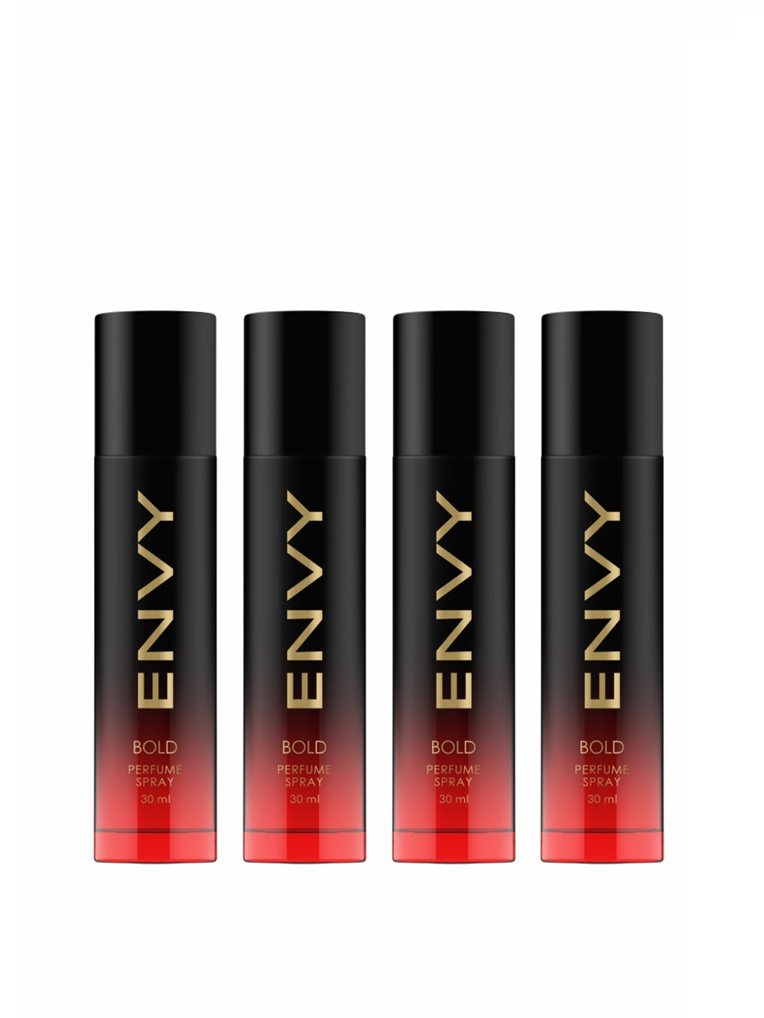Envy Men Set of 4 Long Lasting Bold Perfume Spray - 30 ml Each