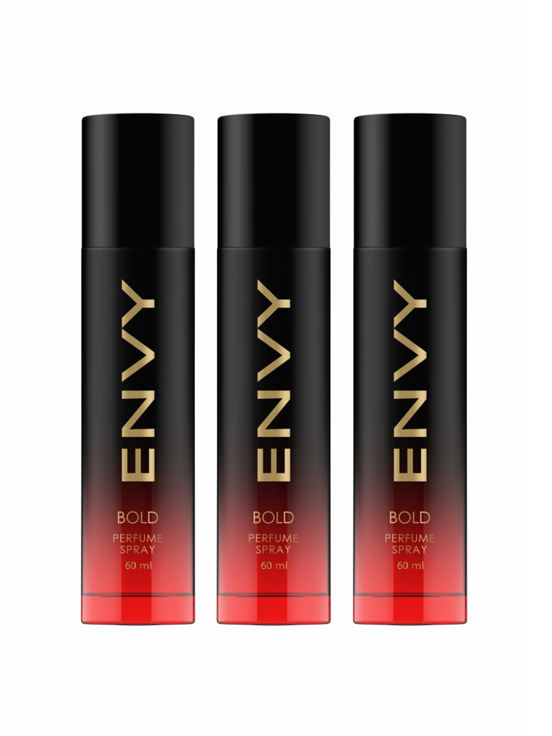 Envy Men Set of 3 Long Lasting Bold Perfume Spray - 60 ml Each